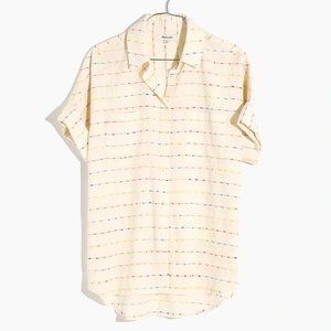 Madewell Rainbow-Striped Button-Down NWT